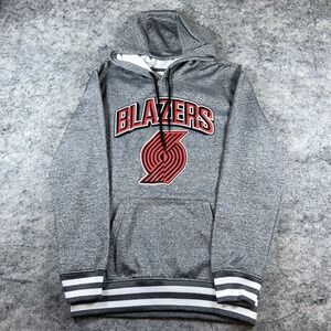 Portland Trail Blazers Sweater Men's Medium Gray NBA Basketball Hoodie Pockets